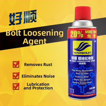 Poltų laisvinimo agentas rūdžių pašalinimui ir metalo durų spynų tepimui | ekologiški gaminiai, prekinis ženklas HAOSHUN, galiojimo laikotarpis 3 metai, kokybės standarto Q/ZODS 019