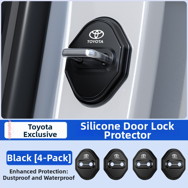 Silikoonist auto ukse lukustuse kaitseümbris, löögisummutav pad Toyota (Materjal: silikoon; Tüüp: löögisummutav pad; Mudel: Toyota auto ukse lukustuse kaitse; Ühilduvad mudelid: Toyota)