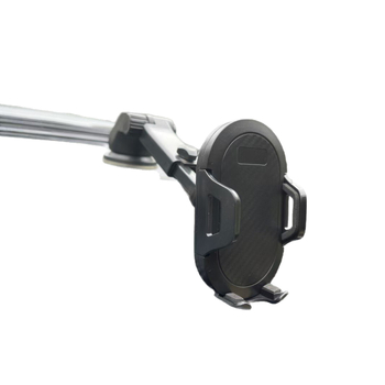 Teleskopski držač za telefon u automobilu s automatskim zaključavanjem, univerzalni klip, karbonska vlakna, vakuumska čašica za pričvršćivanje na vjetrobransko staklo