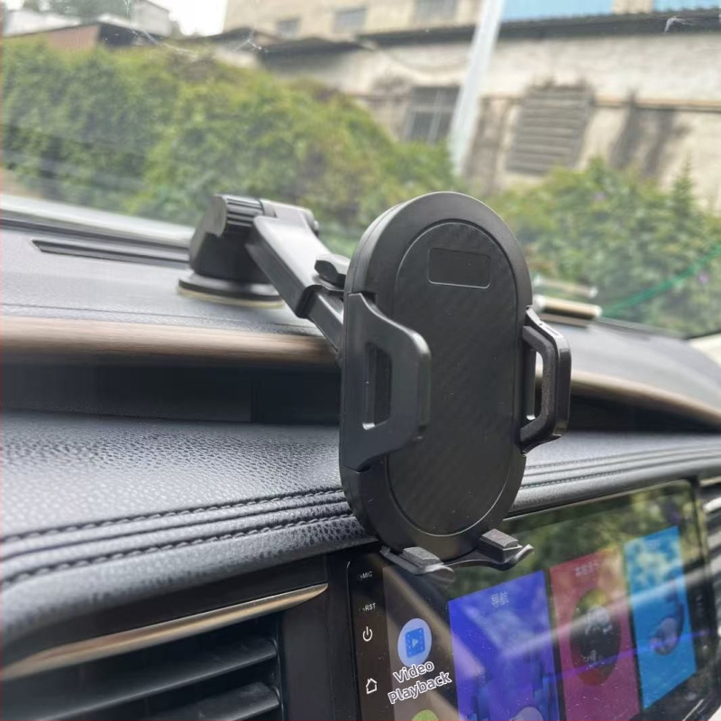 Teleskopinis automobilių telefono laikiklis su automatišku užrakinimu, universali klips, anglies pluošto laikiklis, tvirtinimas prie priekinio stiklo