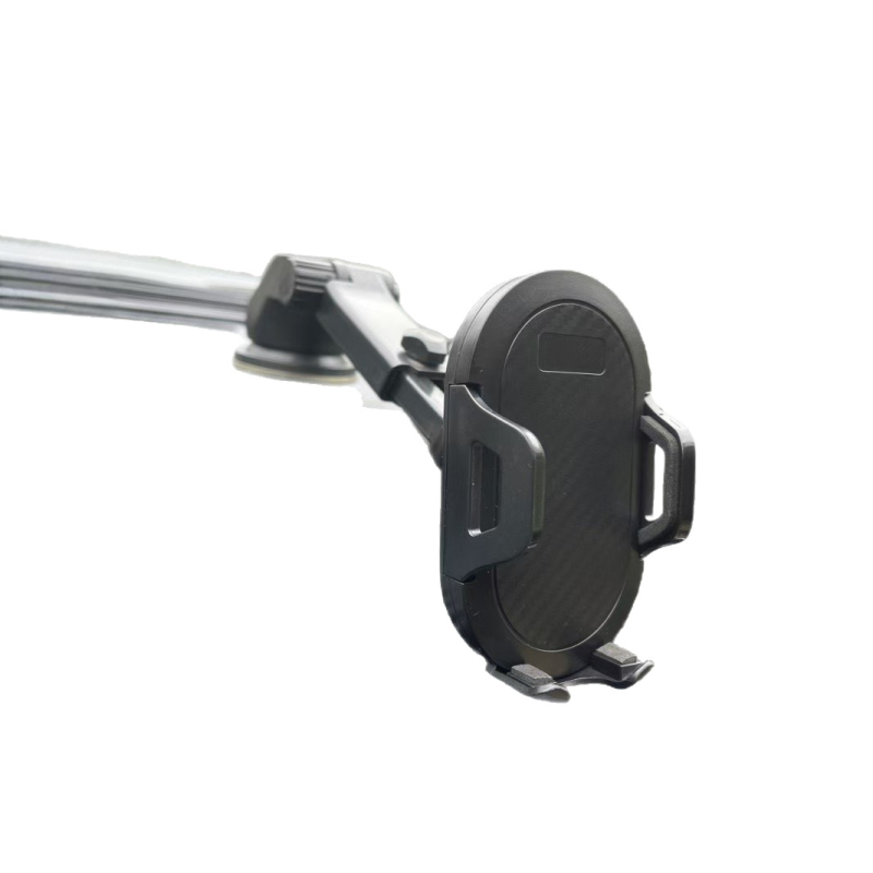 Teleskopski držač za telefon u automobilu s automatskim zaključavanjem, univerzalni klip, karbonska vlakna, vakuumska čašica za pričvršćivanje na vjetrobransko staklo