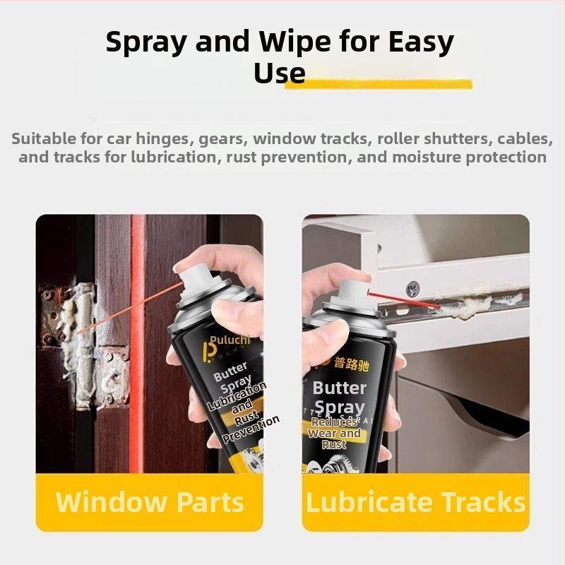 Sviest põhinev määrdeaine pihusti – kõrge temperatuurikindlus, mehhaanilisele määrimisele ukselukude, laagrite ja hammasrattaste jaoks