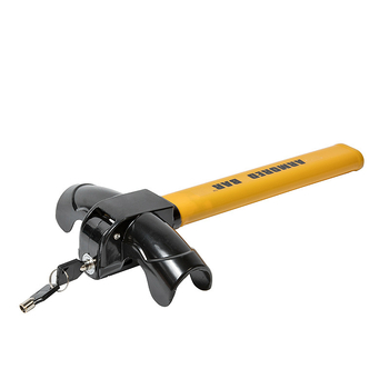 Automašīnas stūres bloķētājs, T-veida, metāla, modeļa BY-1565, universāla saderība ar transportlīdzekļiem, atslēgas cilindrs plum