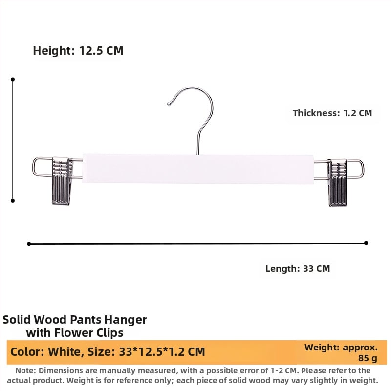 Masyvaus medžio drabužių pakabiklis su plokščiu kabliu, įdubos anti-slip juostelė, abiejų pusių briaunos, be įbrėžimų – modelis CJWMC23