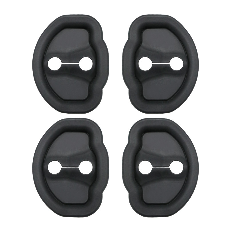 Silikon poklopac zaštite brave vrata za Tesla Model Y, model Silicone 0054, s tiskanim logotipom, prilagodljiv