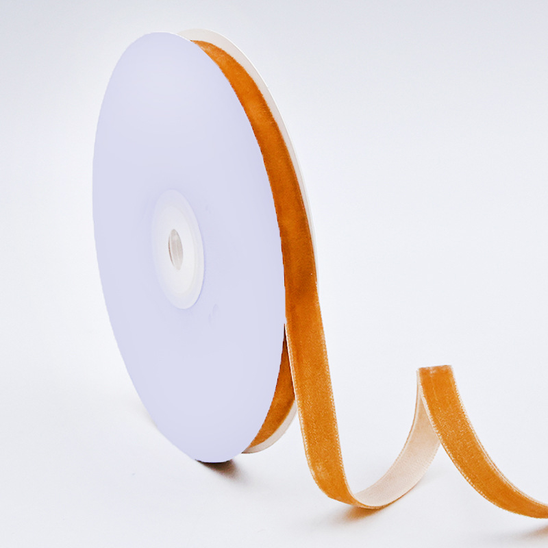 Βελούδινη κορδέλα από πολυεστέρα, μάρκα Yunling, φλοκωτή υφή λεία, για συσκευασία δώρων, τσάντες και δερμάτινα είδη