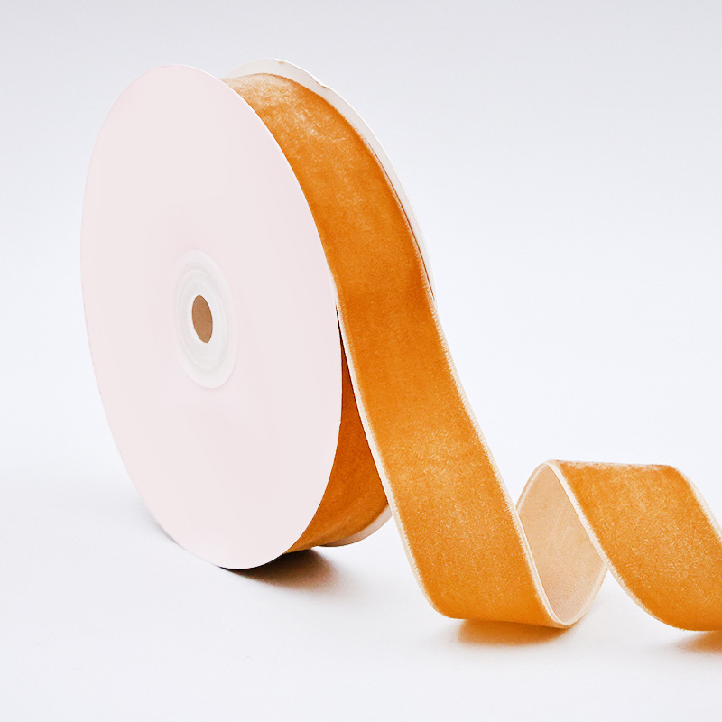 Βελούδινη κορδέλα από πολυεστέρα, μάρκα Yunling, φλοκωτή υφή λεία, για συσκευασία δώρων, τσάντες και δερμάτινα είδη