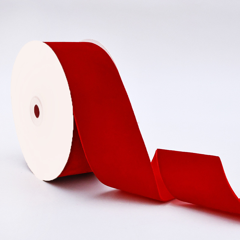 Βελούδινη κορδέλα από πολυεστέρα, μάρκα Yunling, φλοκωτή υφή λεία, για συσκευασία δώρων, τσάντες και δερμάτινα είδη