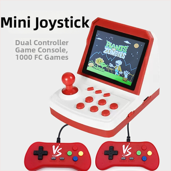 A6 Mini Džojstika Spēļu Konsole - Retro Portatīvā, Plants vs. Zombies, Diviem Spēlētājiem, Vadu Savienojums, 1GB Atmiņa