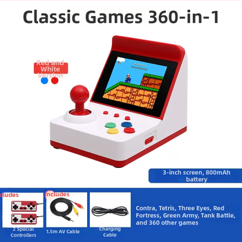 A6 Mini Džojstika Spēļu Konsole - Retro Portatīvā, Plants vs. Zombies, Diviem Spēlētājiem, Vadu Savienojums, 1GB Atmiņa