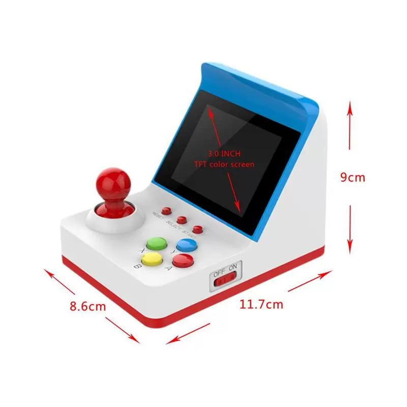 A6 Mini Džojstika Spēļu Konsole - Retro Portatīvā, Plants vs. Zombies, Diviem Spēlētājiem, Vadu Savienojums, 1GB Atmiņa