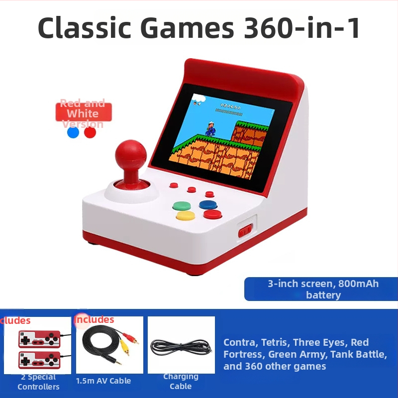 A6 Mini Džojstika Spēļu Konsole - Retro Portatīvā, Plants vs. Zombies, Diviem Spēlētājiem, Vadu Savienojums, 1GB Atmiņa