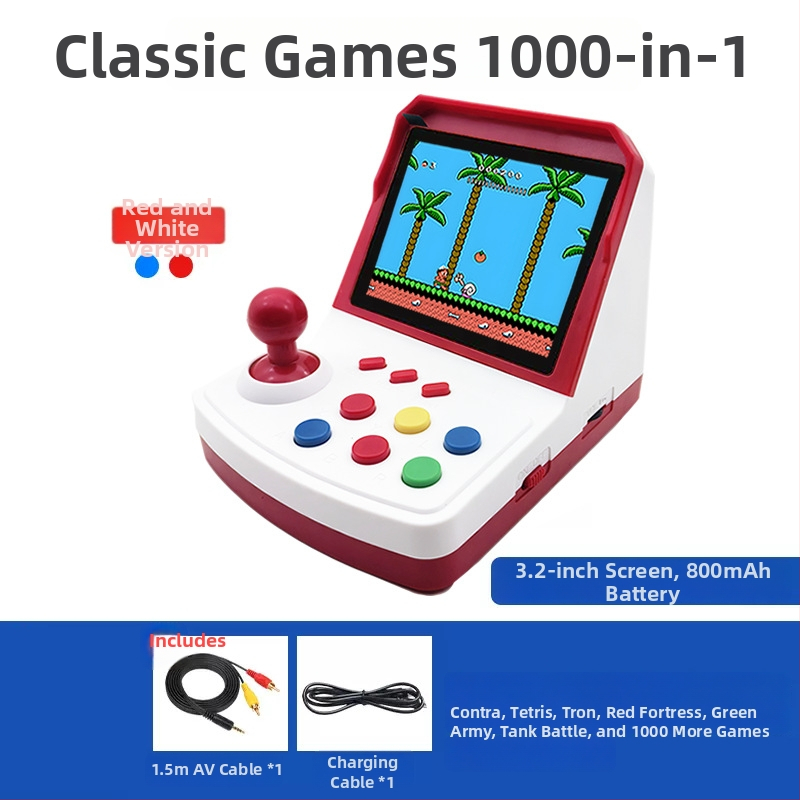 A6 Mini Džojstika Spēļu Konsole - Retro Portatīvā, Plants vs. Zombies, Diviem Spēlētājiem, Vadu Savienojums, 1GB Atmiņa