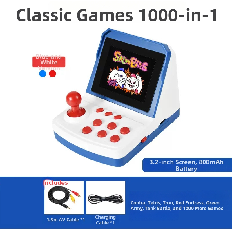 A6 Mini Džojstika Spēļu Konsole - Retro Portatīvā, Plants vs. Zombies, Diviem Spēlētājiem, Vadu Savienojums, 1GB Atmiņa