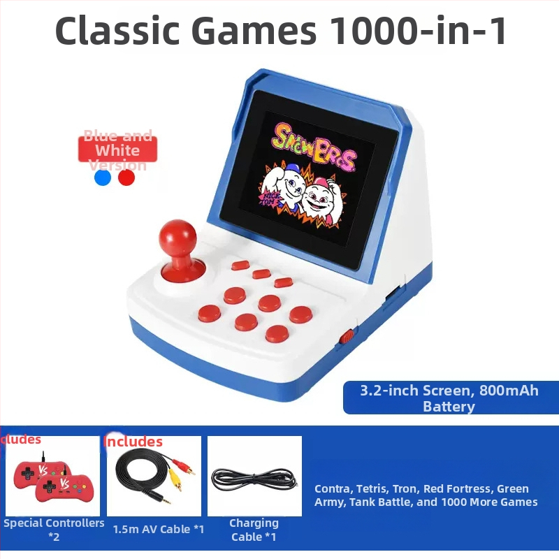 A6 Mini Džojstika Spēļu Konsole - Retro Portatīvā, Plants vs. Zombies, Diviem Spēlētājiem, Vadu Savienojums, 1GB Atmiņa