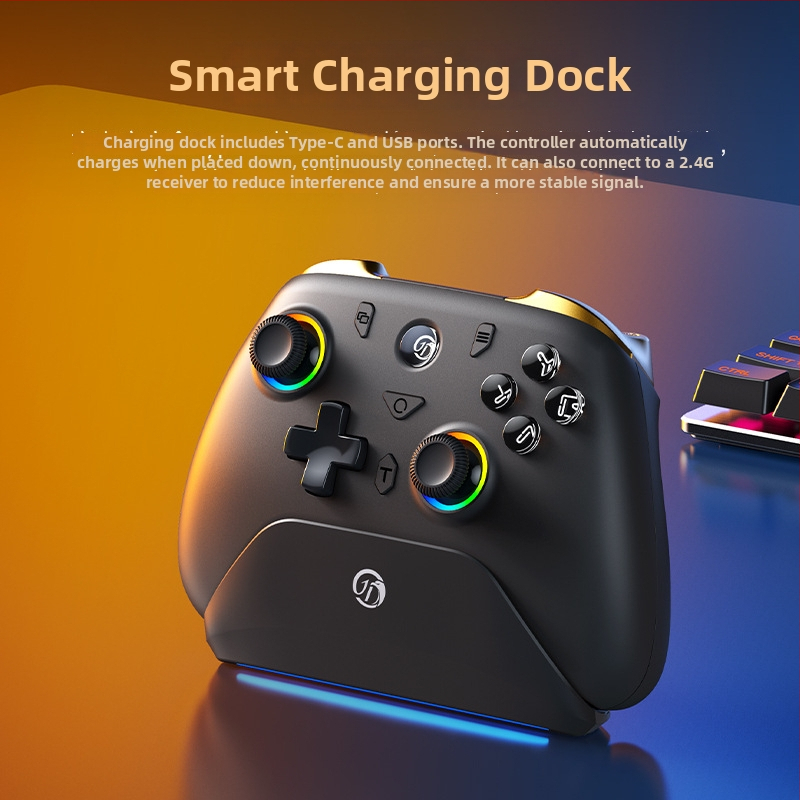 Jemdo Xuanwu bežični gamepad s dvostrukim Hall joystickima, USB-C, kompatibilan sa Switch/PC/Steam/iOS/Android