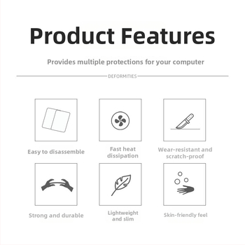 Husă de protecție pentru MacBook Pro și MacBook Air – HRHPYM, Plastic