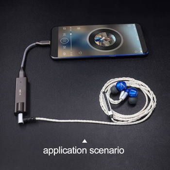 Decodovací audio kábel Type-C na Lightning / Type-C - nylonové jadro, meď bez oxidu, pozlátené konektory, pre digitálne zariadenia