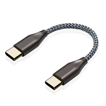 Decodovací audio kábel Type-C na Lightning / Type-C - nylonové jadro, meď bez oxidu, pozlátené konektory, pre digitálne zariadenia