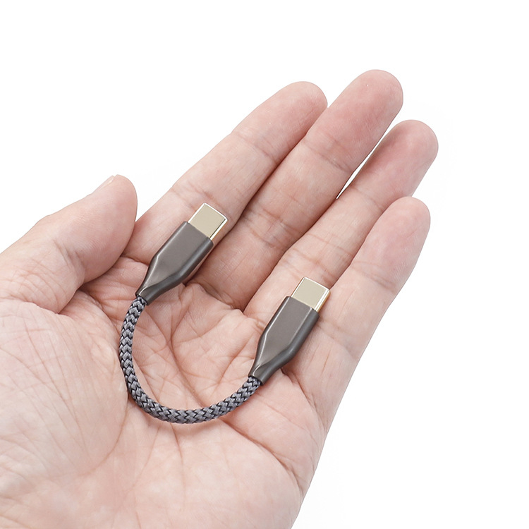 Decodovací audio kábel Type-C na Lightning / Type-C - nylonové jadro, meď bez oxidu, pozlátené konektory, pre digitálne zariadenia