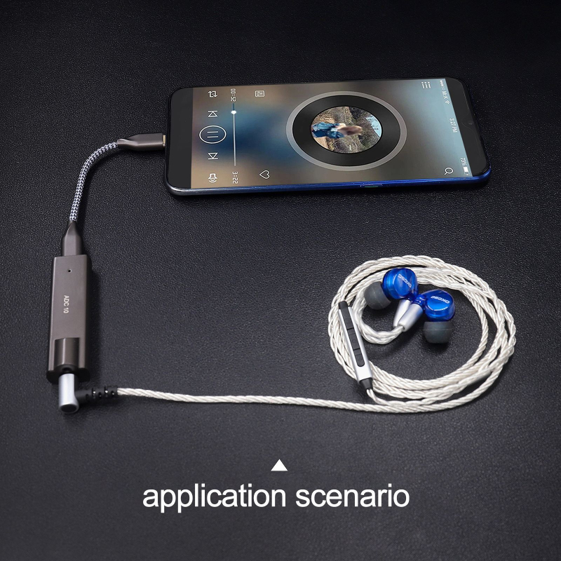 Decodovací audio kábel Type-C na Lightning / Type-C - nylonové jadro, meď bez oxidu, pozlátené konektory, pre digitálne zariadenia