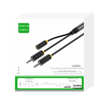 A601C Zvuková línia 3,5mm Meďový vodič Niklovaný pre digitálne zariadenia