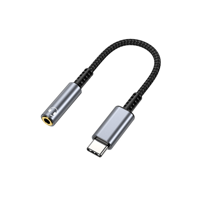 ZHANCHI WIRE&CABLE ZC-7001 DAC Digitalni audio kabel USB-C na 3,5 mm ženski dekodirajući adapter, bakar bez kisika, niklani premaz, ROHS