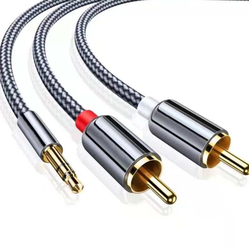 RCA audio splitter kabel 1 na 2, jezgro od bakra s cinkovim premazom i bakreni vodovi bez oksidacije