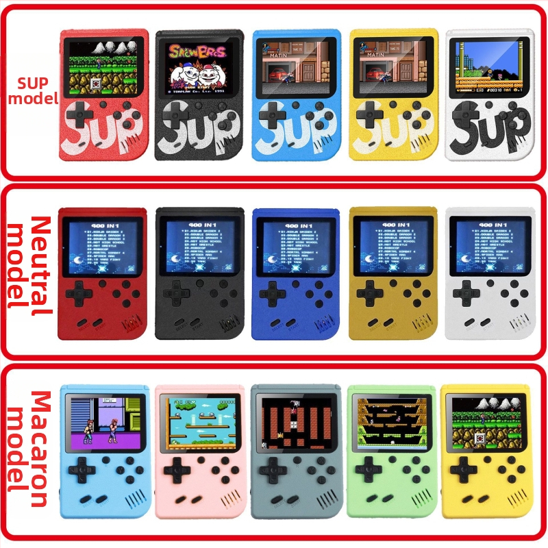 Portatīvā retro rokasspēļu konsole diviem spēlētājiem ar TV savienojumu, 8 bitu OS, 1 GB atmiņa, USB interfeiss, AV izeja