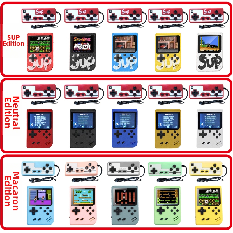Portatīvā retro rokasspēļu konsole diviem spēlētājiem ar TV savienojumu, 8 bitu OS, 1 GB atmiņa, USB interfeiss, AV izeja