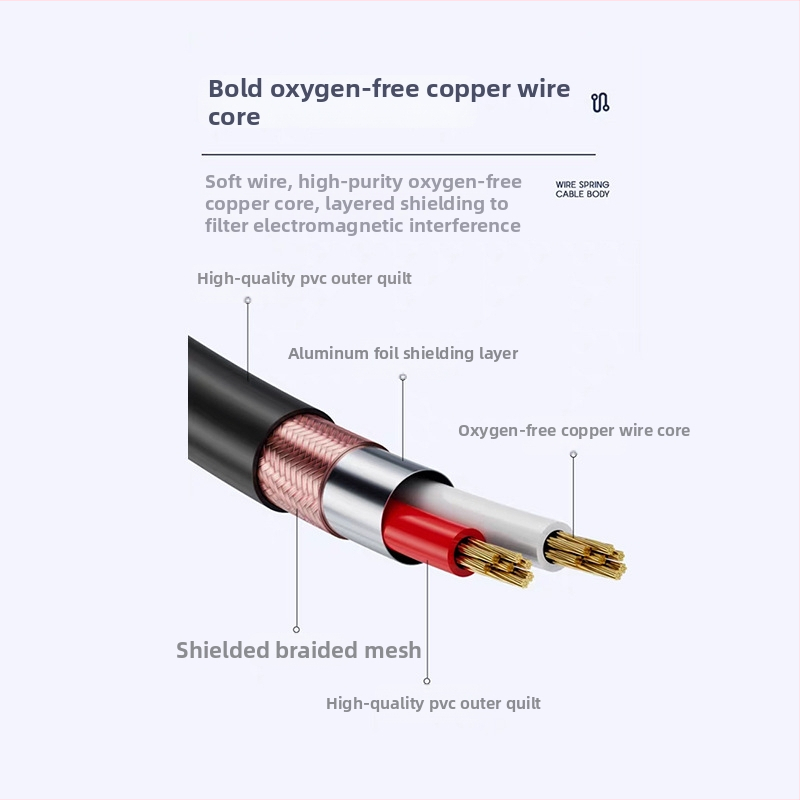 Audio kabel 6,35 mm samica–XLR samica, niklani konektori, bakrena jezgra