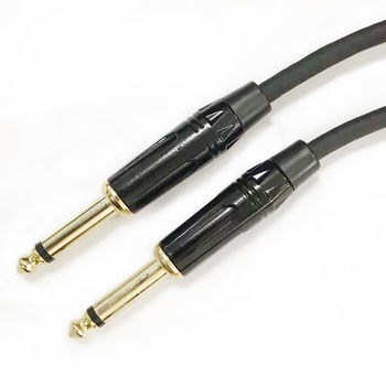 2-žilni 6,5 mm audio kabel za pojačalo i gitaru, zlatno obloženi konektori, bakreno jezgro, duljina po mjeri