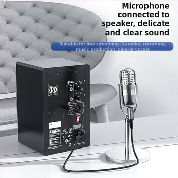 Akihabara vyvážený stereo audio kábel 6,5 mm na 6,35 mm s XLR konektormi samec a samica pre zvukovú kartu a mikrofón