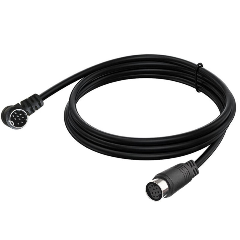 Adapter kabel s 90° zavojem, 9‑pin mini‑DIN muški/ženski, S‑Video zvuk/video, 9‑jezgreni bakreni vod, model YR-SV9-B1