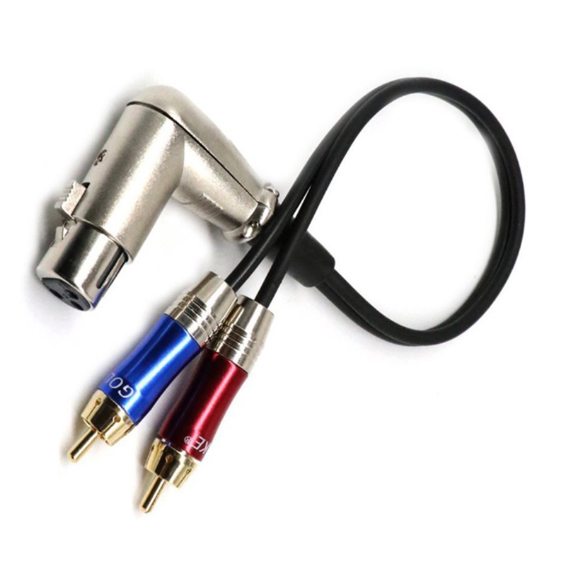 Cablu audio balansat 2RCA către 2XLR, conductori din cupru pur, conectori placati cu nichel