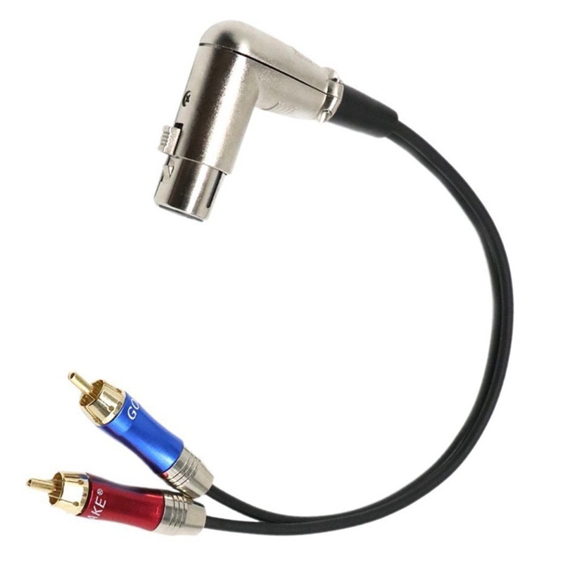 Cablu audio balansat 2RCA către 2XLR, conductori din cupru pur, conectori placati cu nichel