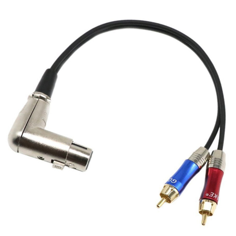 Cablu audio balansat 2RCA către 2XLR, conductori din cupru pur, conectori placati cu nichel