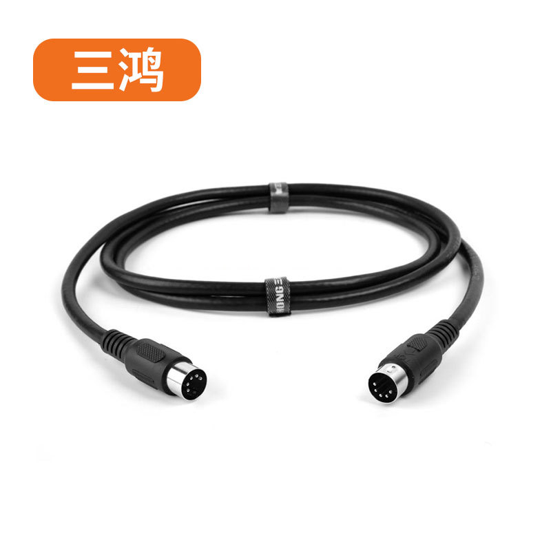 Cablu MIDI DIN-5 pentru tastatură electronică, înveliș nichelat, miez din cupru, conductor fără oxigen, ROHS