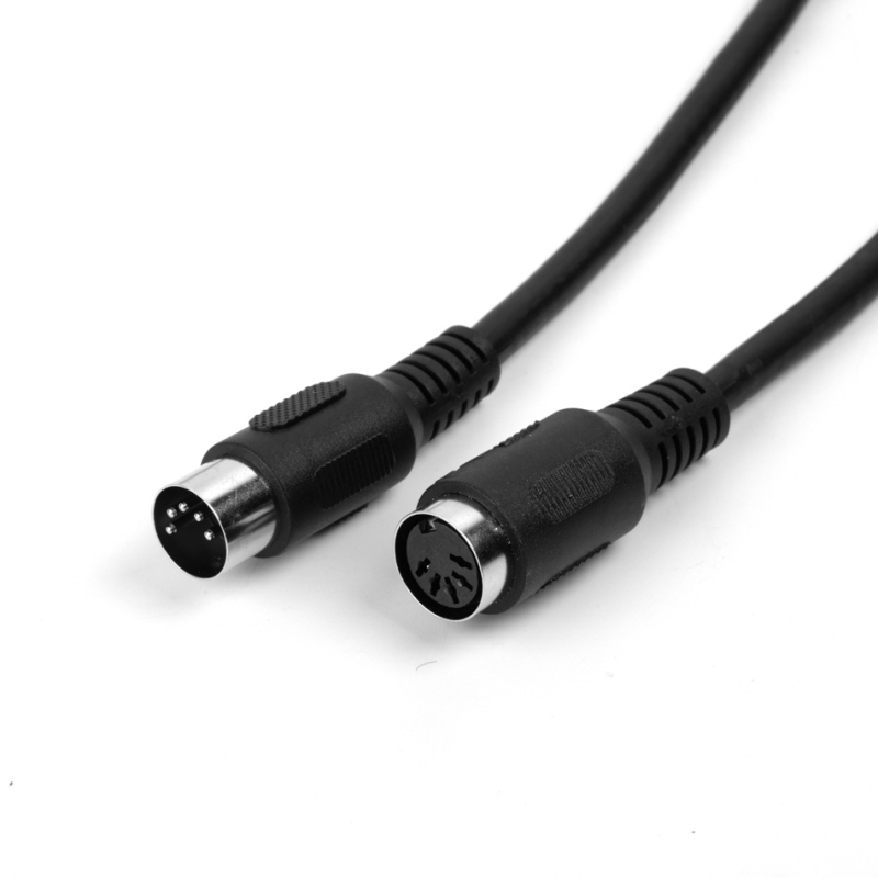 Cablu MIDI DIN-5 pentru tastatură electronică, înveliș nichelat, miez din cupru, conductor fără oxigen, ROHS