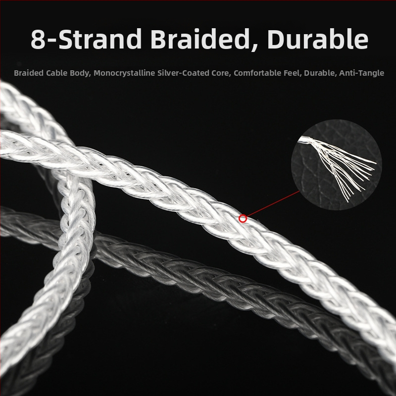 Cabl Lightning la 3.5 mm AUX pentru audio mobil și auto, cu fir de cupru placat cu argint, proces OEM