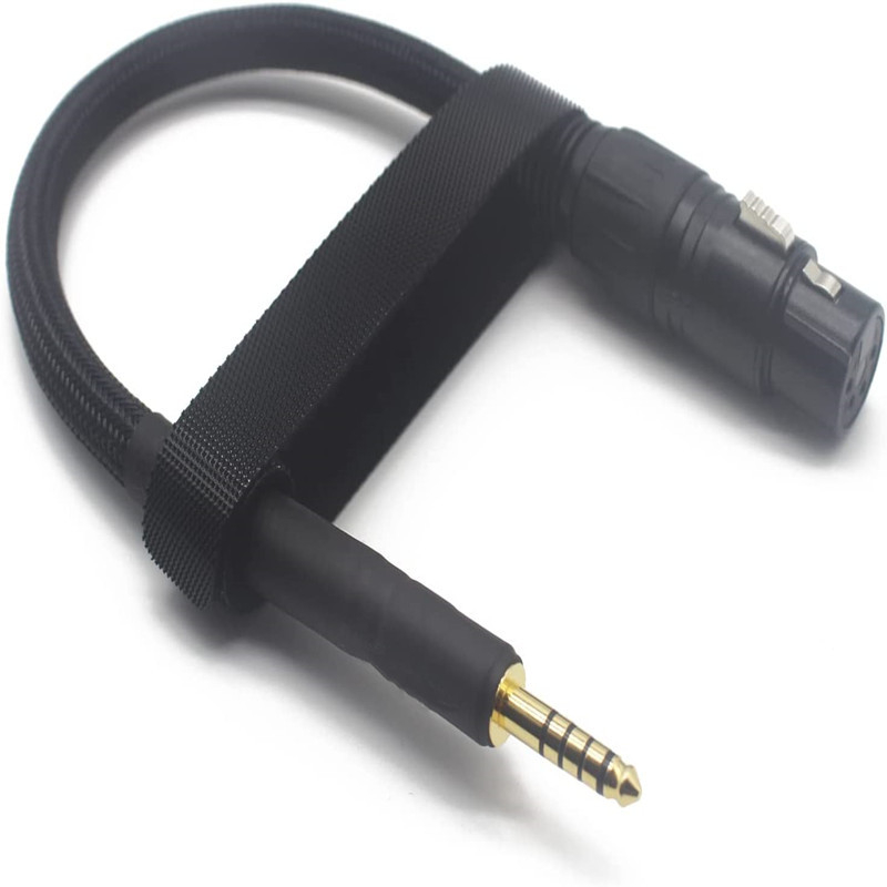 Audio kabelis 4,4 mm uz XLR sievieti, balansēts, tinēta vara vads kodols, tīrs vara vadītāji, ROHS sertificēts