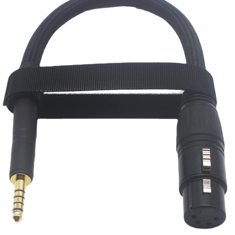 Audio kabelis 4,4 mm uz XLR sievieti, balansēts, tinēta vara vads kodols, tīrs vara vadītāji, ROHS sertificēts