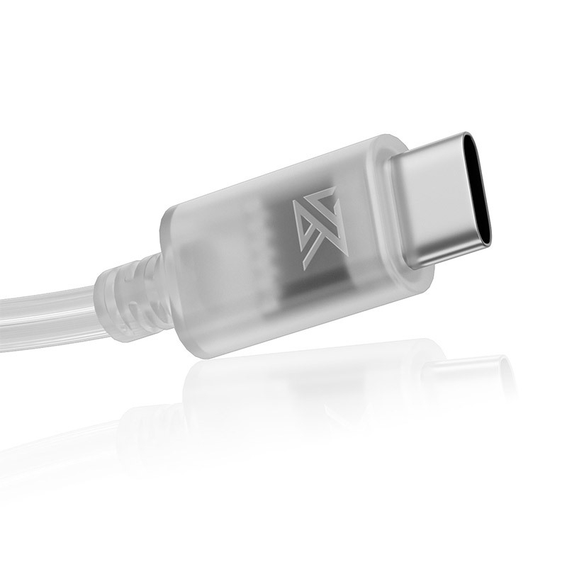 KZ dvostruko paralelni Type-C kabel za slušalice, s OFC bakrenim jezgrom i kontaktima s premazom