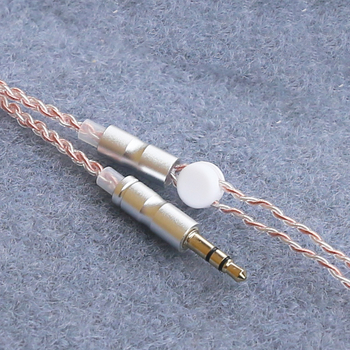 Guanhe MMCX audio kabel, četverostruki srebro-platinirani bakreni vodič, OFC, zlatno-platinasti konektor, 3,5 mm
