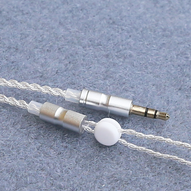 Guanhe MMCX audio kabel, četverostruki srebro-platinirani bakreni vodič, OFC, zlatno-platinasti konektor, 3,5 mm