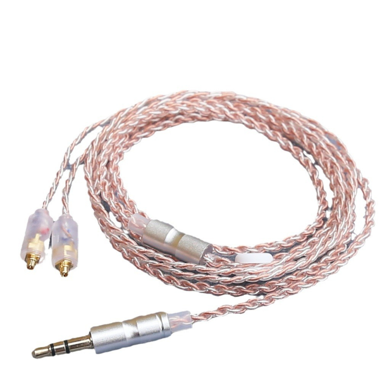 Guanhe MMCX audio kabel, četverostruki srebro-platinirani bakreni vodič, OFC, zlatno-platinasti konektor, 3,5 mm