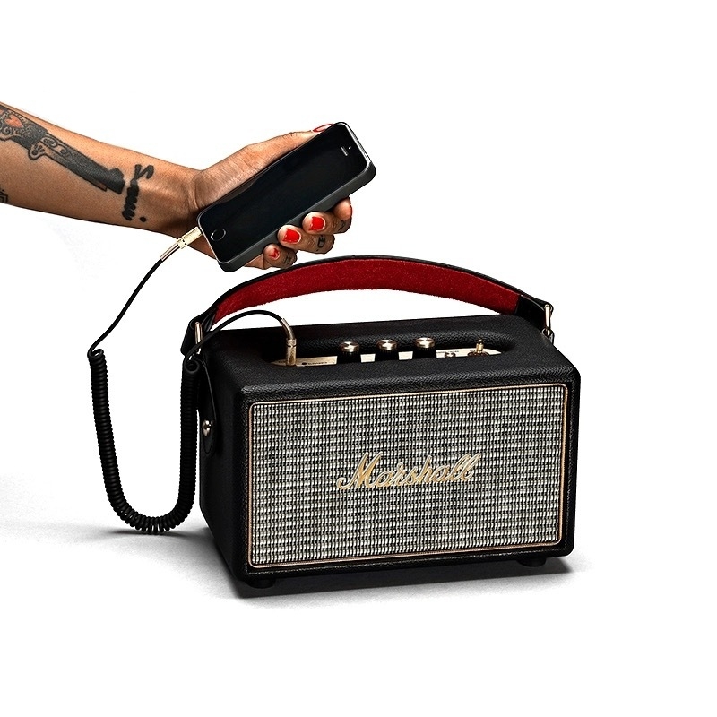 Audio kabel za Marshall zvučnike, dvosmjerni 3,5 mm AUX, opružni kabel, zlatno obloženo bakreno jezgro, Rohs potvrda