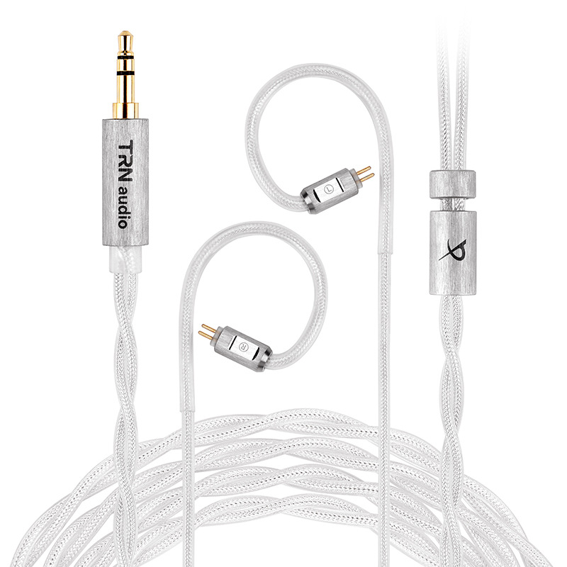 Cablu pentru căști Ice eel, cupru monocrystal placat cu argint, cablu coaxial împletit, 12 fire, 164 nuclee, 4.4 balansat, conductor de 0.78 mm