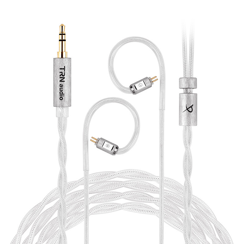 Cablu pentru căști Ice eel, cupru monocrystal placat cu argint, cablu coaxial împletit, 12 fire, 164 nuclee, 4.4 balansat, conductor de 0.78 mm