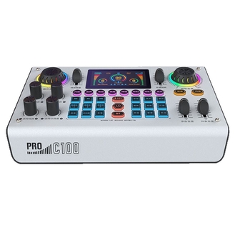 Vanjska zvučna kartica za livestreamanje, igre i karaoke | Model C100, Bluetooth 5.0, frekvencijski odziv 40Hz-20kHz, SNR ≥75dB, ugrađena baterija